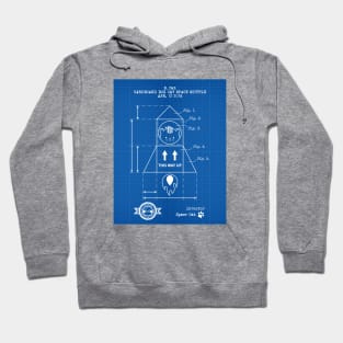 Cat Space Shuttle Blueprint Hoodie